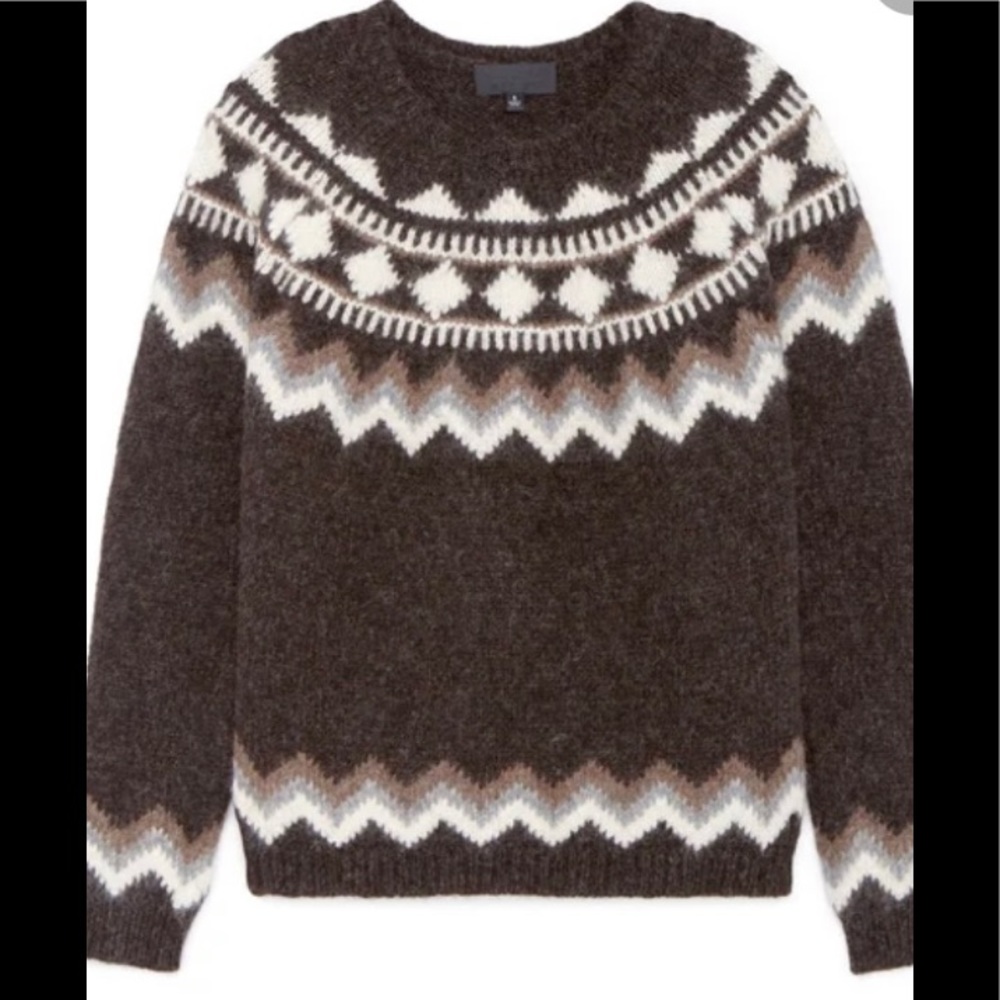 Nili Lotan Adene Sweater brown size small